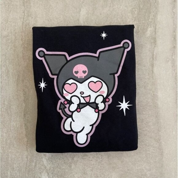 Sanrio Hello Kitty Kuromi Heart Eyes Sweatshirt Adult XL Crewneck Long Sleeve - Picture 5 of 11